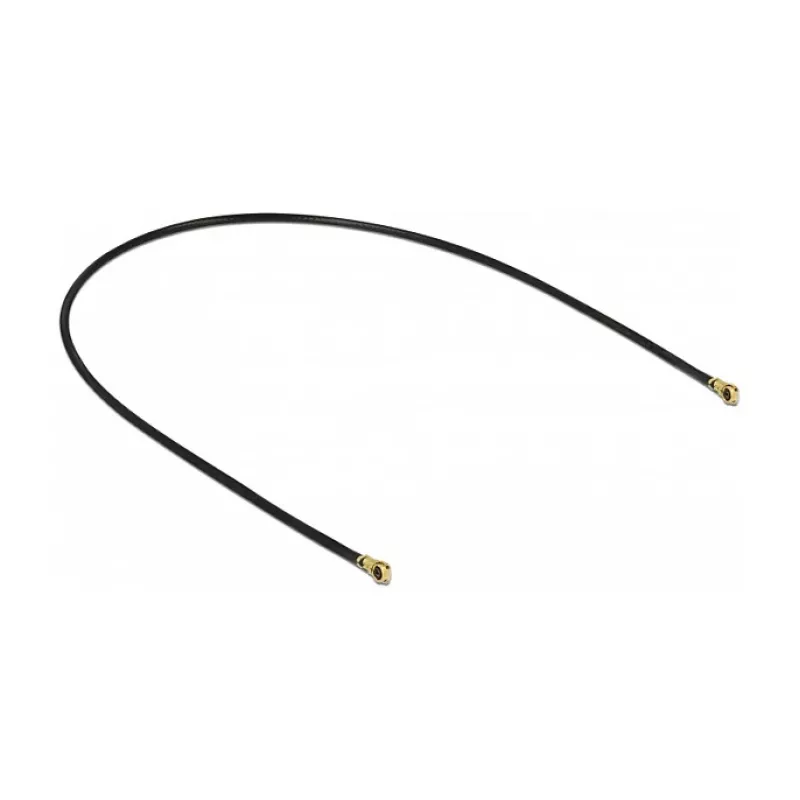 Delock 89643 cabo de antena, MHF 4L para MHF 4L, 1.13, 20 cm, preto