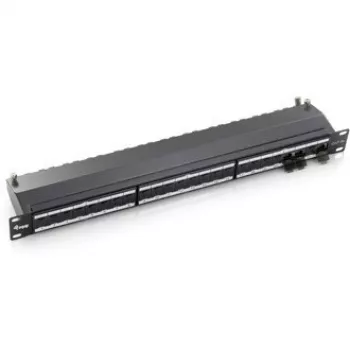 Equip Patch Panel 24 portas Cat.6A blindado, cinzento-claro