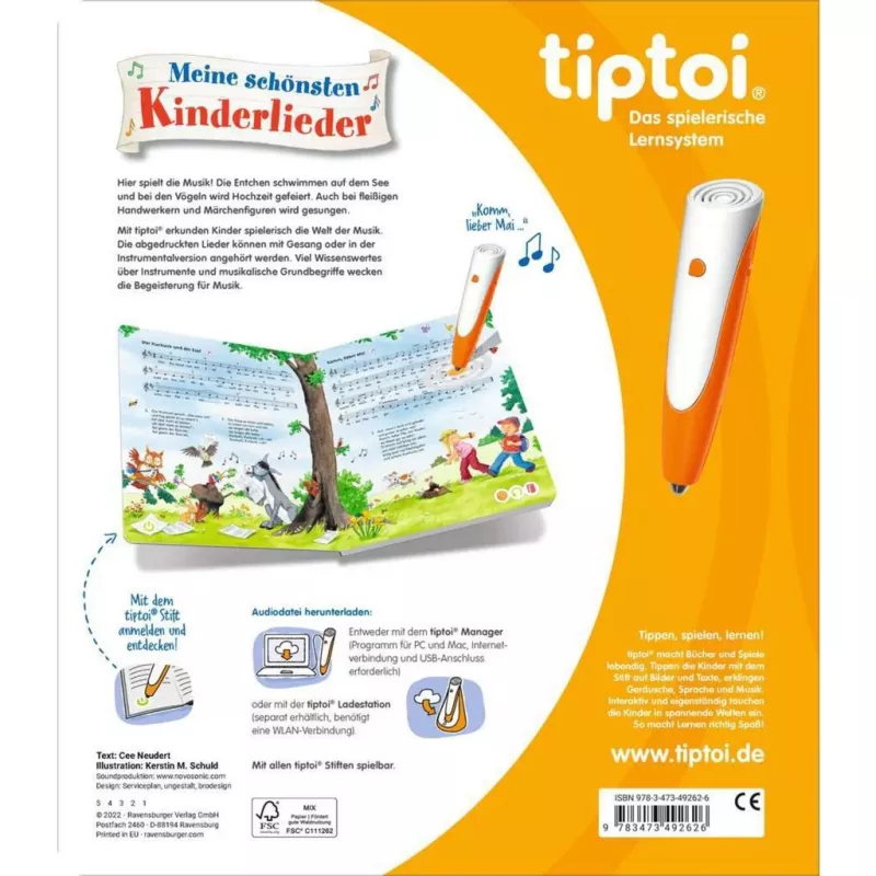 tiptoi As minhas canções infantis preferidas, livro didático
