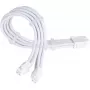 Cabo de extensão de alimentação SILVERSTONE EPS 12V 8‑pin (30 cm) branco SST-PP07E-EPS8W-V2
