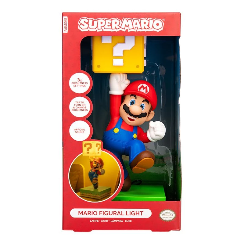 Candeeiro de mesa Paladone Super Mario Diorama Light — diorama iluminado decorativo para secretária ou prateleira