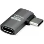 Adaptador ROLINE USB4 40G Type-C macho/fêmea 90° Flat Alu (12.03.2932)