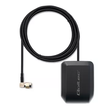 Antena GPS/GLONASS QOLTEC 28 dBi 50 W com ficha SMA angular