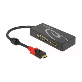 Adaptador gráfico USB DeLOCK 87730 3840 x 2160 píxeis preto