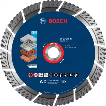 Bosch Expert MultiMaterial disco de corte diamantado, 230 mm, 2608900663