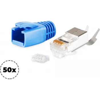 Conector de cabo RJ-45 ShiverPeaks 72067-50B azul