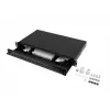 Painel de patch de fibra ótica LANBERG FOP1-24ST-FCB 1U 24xST / 24xFC montagem em rack preto