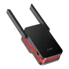 Amplificador de sinal Wi‑Fi Cudy RE3000 2400–5000 MHz, 802.11ax/ac/n/g/b/a, Ethernet 100 Mbps, antena externa, preto/vermelho