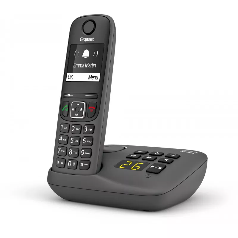 Telefone analógico/DECT Gigaset AE690A identificação de chamadas telefone sem fios antracite