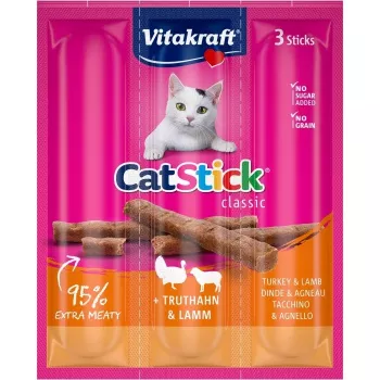VITAKRAFT Cat Stick peru e borrego - petiscos para gatos - 18 g
