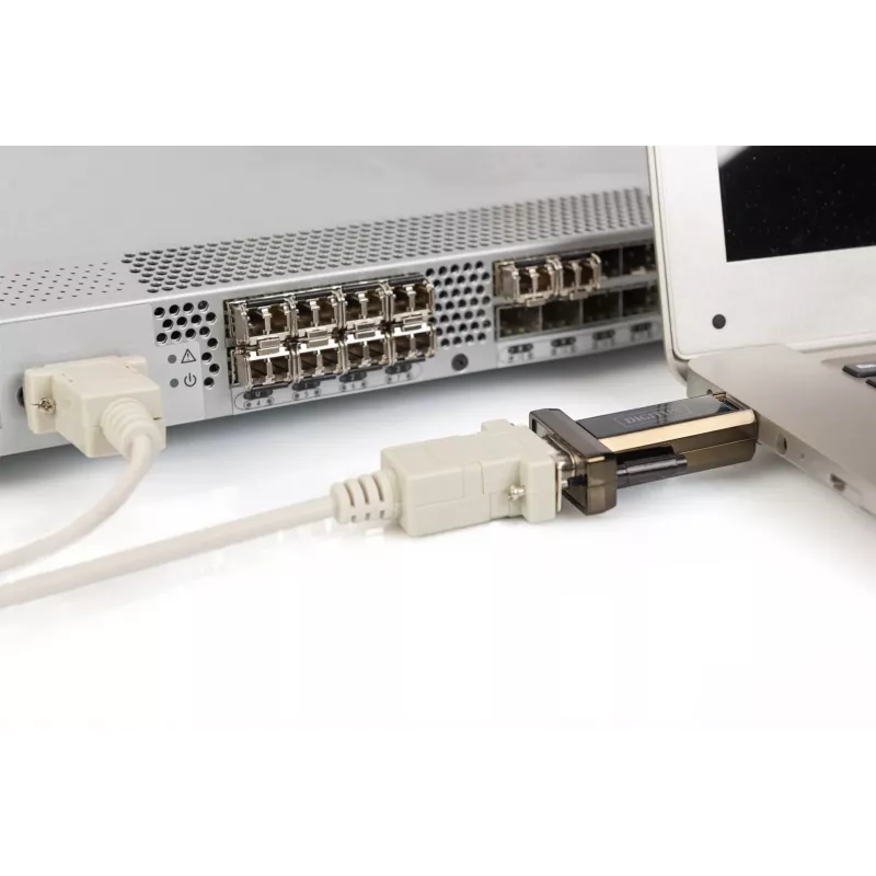 DIGITUS conversor USB 2.0 para série DSUB 9M incl. cabo USB-A 80 cm chipset FTDI USB 2.0 para RS232 (FT232RL)