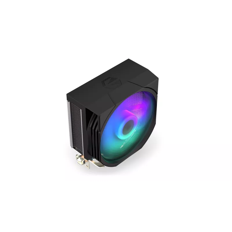 ENDORFY Spartan 5 ARGB, dissipador de CPU, ventoinha Fluctus 120mm ARGB integrada, iluminação LED ARGB brilhante, compatível com AM5, AM4, LGA1700, LGA1200,