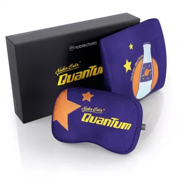 Almofada de pescoço/lombar noblechairs Fallout Nuka-Cola Quantum violeta 2 unid.
