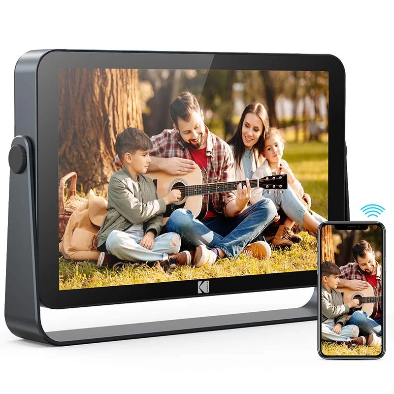 Kodak RWF-109V Moldura digital com ecrã tátil Wi-Fi de 10 polegadas, 32 GB
