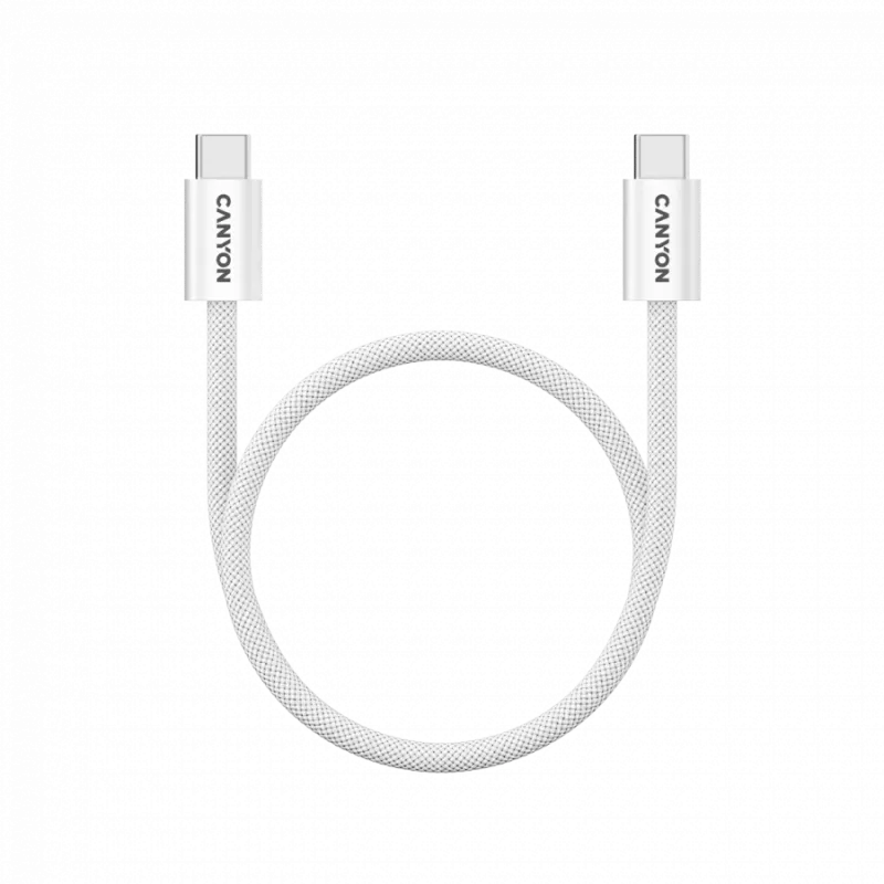 Cabo CANYON OnWire 60MG C-C 60W magnético entrançado 1m Branco
