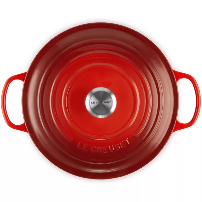 Le Creuset Signature 6,7 L redonda vermelho