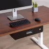 Gaveta de secretária MACLEAN MC-461 design ergonómico compacto, montagem fácil, acessório para secretária