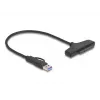 Conversor USB para SATA DeLOCK 6 Gb/s USB Type-C Type-A 0,3m