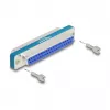 Filtro de supressão RF/EMI DELOCK D-Sub 37 pinos conector macho para conector fêmea dourado