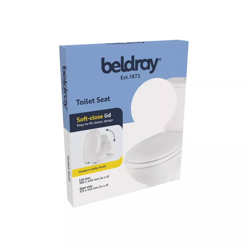 Assento de sanita Beldray LA030252UFFEU7 — antibacteriano, design de fácil manutenção