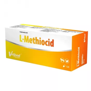 VETFOOD L-Methiocid - suplemento alimentar para cães e gatos - 120 unid.