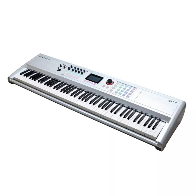 Piano de palco Kurzweil SP7 88 teclas teclado com mecânica de martelo ponderada, extensão total
