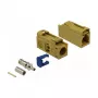 Ficha coaxial DELOCK 89694 FAKRA K macho, contactos dourados, 13,8×25×9,5 mm
