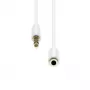 Cabo de extensão fino de 4 pinos ProXtend M4EXS-005W, 5 m, branco