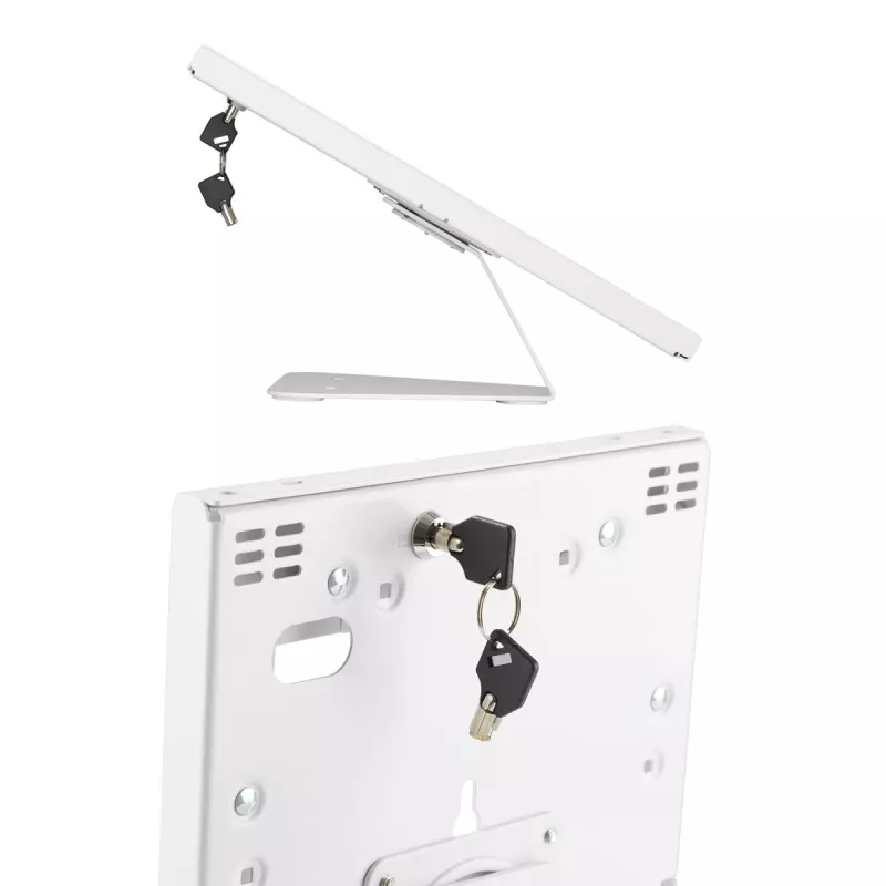Suporte de mesa MACLEAN MC-909W ajustável em altura branco para tablets e dispositivos
