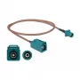 Cabo de antena DeLOCK FAKRA Z conector macho FAKRA Z conector fêmea RG-316 0,5 m
