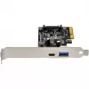 SilverStone ECU03 - Adaptador USB - PCIe 2.0 x2 Low Profile - USB-C 3.1 x 1 + USB-C x 1 (SST-ECU03)
