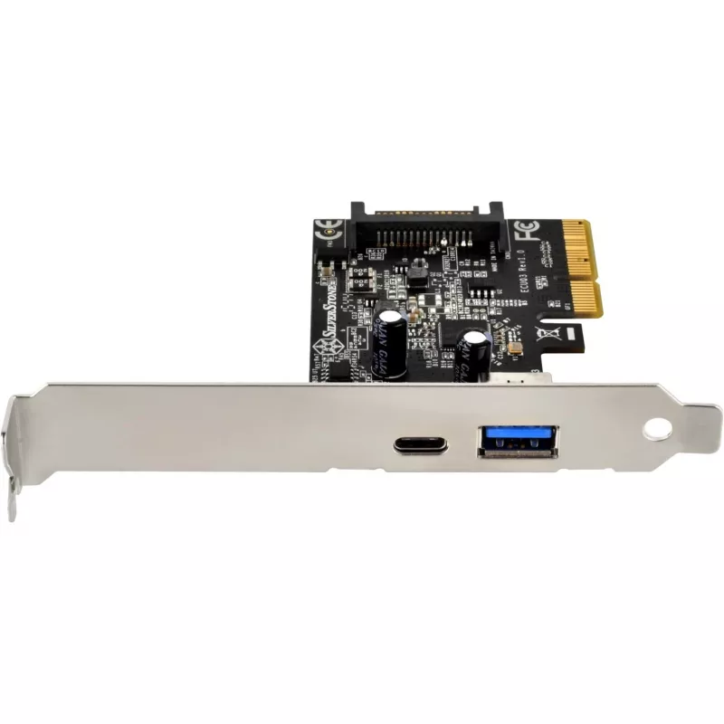 SilverStone ECU03 - Adaptador USB - PCIe 2.0 x2 Low Profile - USB-C 3.1 x 1 + USB-C x 1 (SST-ECU03)