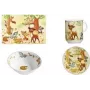 Prato de pequeno-almoço em porcelana ritzenhoff & breker WALDTIERE 190 mm, lavável na máquina, conjunto de 6
