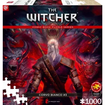 Puzzle Good Loot Comic Book: The Witcher (Wiedźmin) Corvo branco, 1000 peças