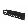 Organizador de cabos para rack 19 polegadas 2U LANBERG AK-1705-B, preto