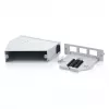 Distribuidor de fibra ótica para calha DIN DIGITUS DN-96893 — angular, 6 SC DX / LC Quad, alumínio, cinzento