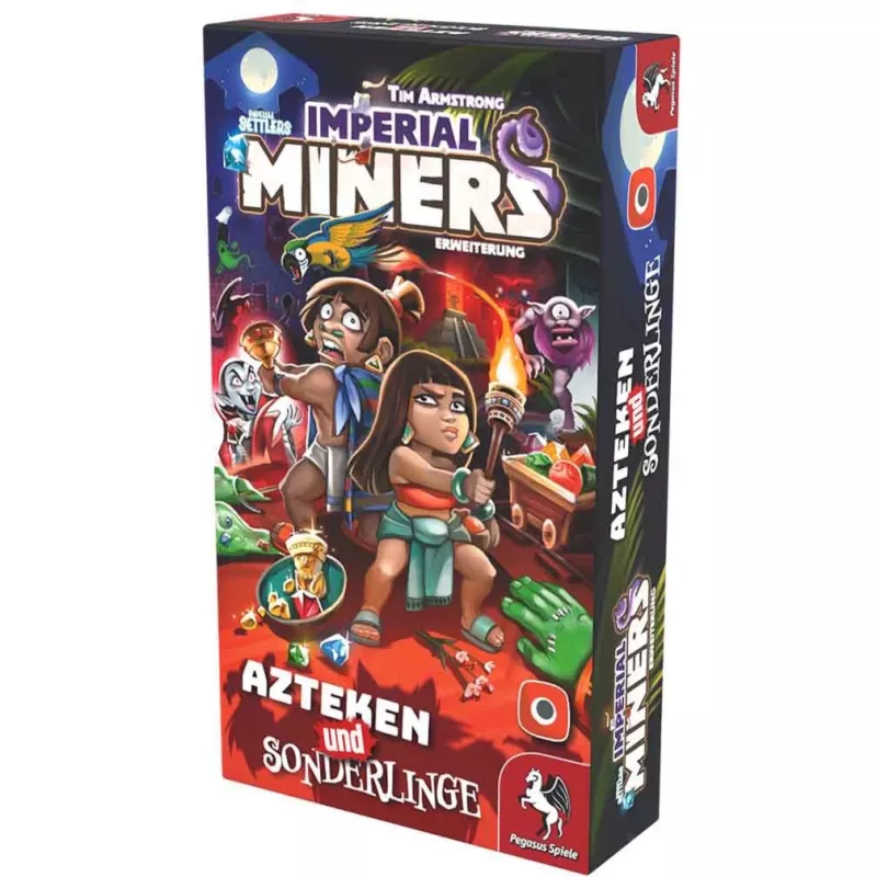 Imperial Miners: Astecas e Excêntricos, expansão de jogo de tabuleiro