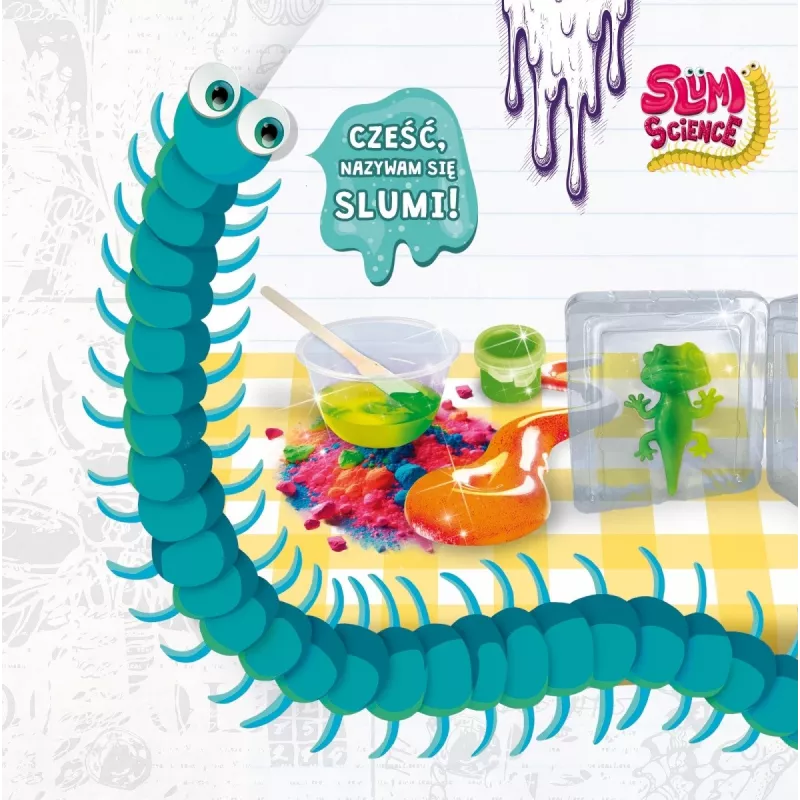 Squeezer educativo Liscianigiochi Slumi Science Camaleão 304-PL110971 – brinquedo científico prático