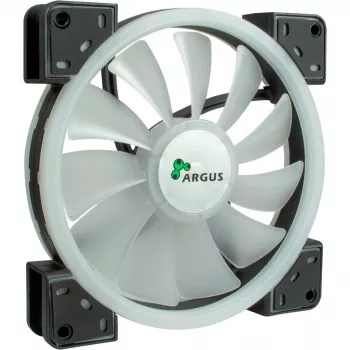 Inter-Tech 88885539 Argus RS-141 RGB ventoinha para caixa, 140x140x25 mm, 1200 rpm, preta