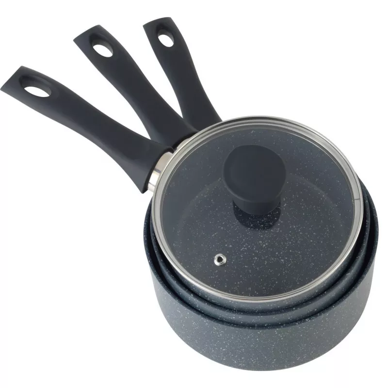 Conjunto de panelas Russell Hobbs RH02818EU7, conjunto de 5 peças de cozinha em pedra