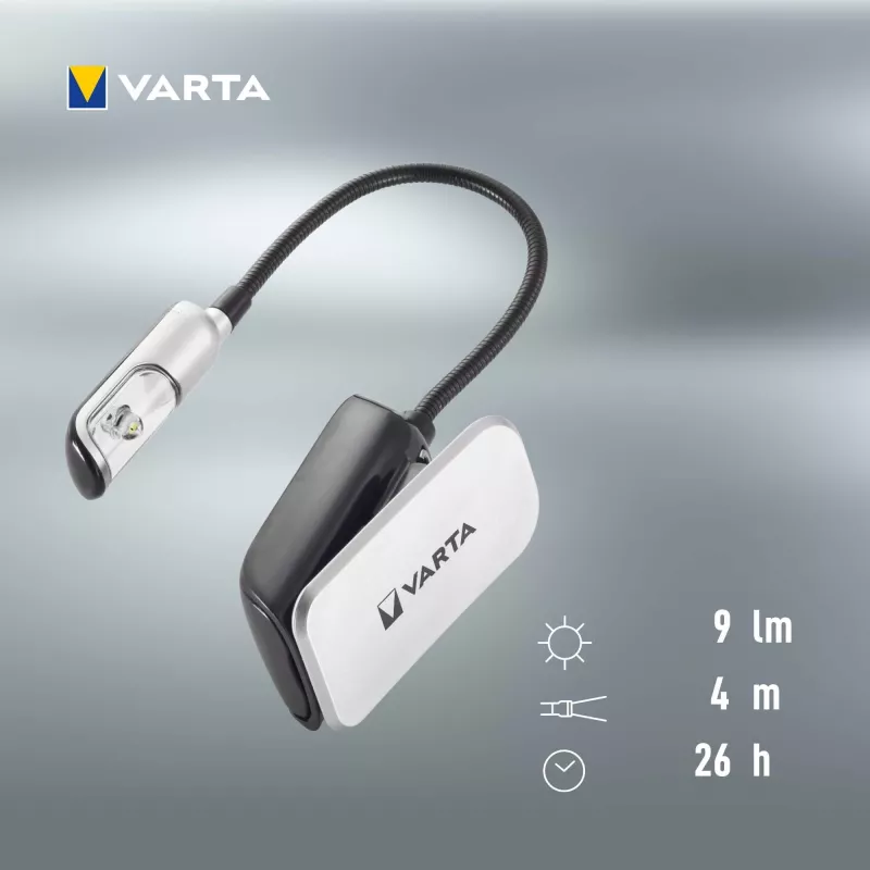 Varta Easy Line 16618 luz de leitura LED, 9 lm, com mola
