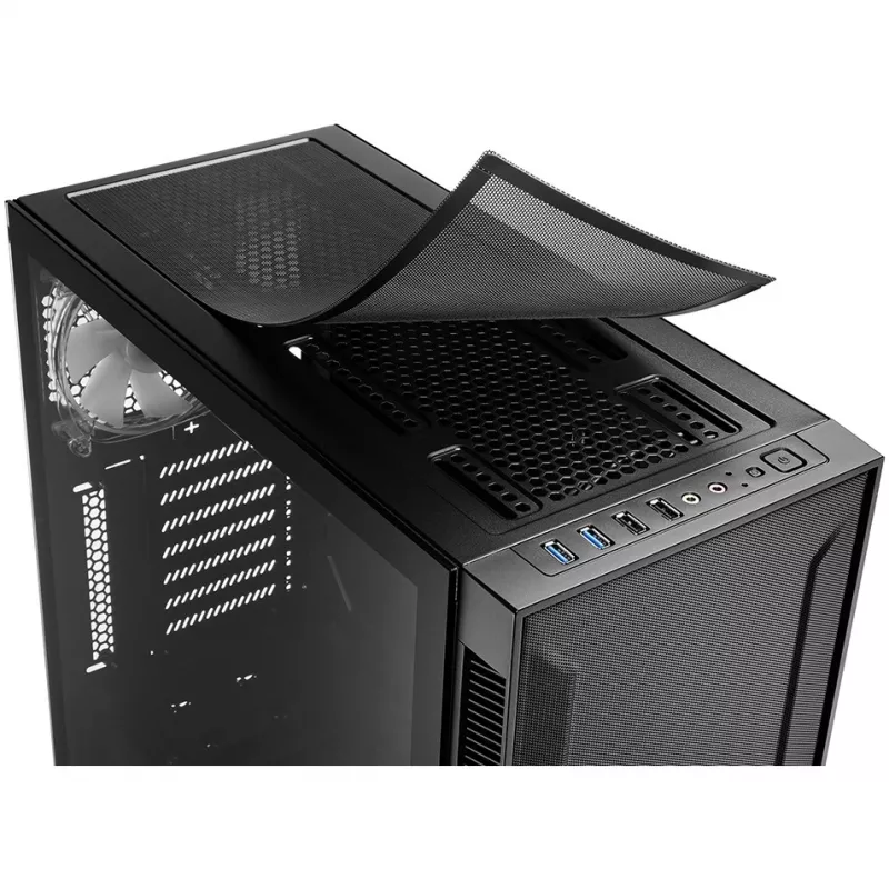 Caixa de PC Sharkoon TG6M RGB Tower preta