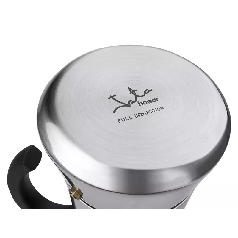Cafeteira moka JATA Odin preto aço inoxidável