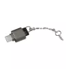 Leitor de cartões microSD USB-C para porta-chaves