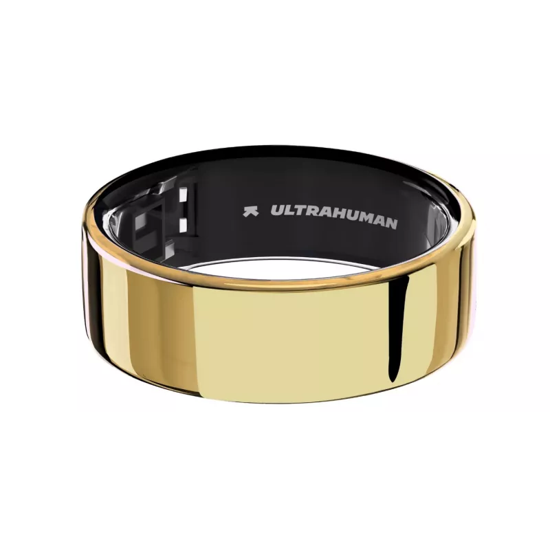 Ultrahuman | Ring Air | Bionic Gold | Tamanho 8 | Anel inteligente