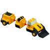 Conjunto de veículos Popular Playthings Mix or Match Vehicles Construction preto amarelo