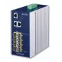 Switch de rede gerido PLANET IGS-10080MFT — 2 x Gigabit RJ-45, 8 x SFP, 12–48V DC, gerido, IP30