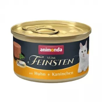 Comida húmida para gatos animonda Vom Feinsten 85 g — frango & coelho, sem cereais, adulto
