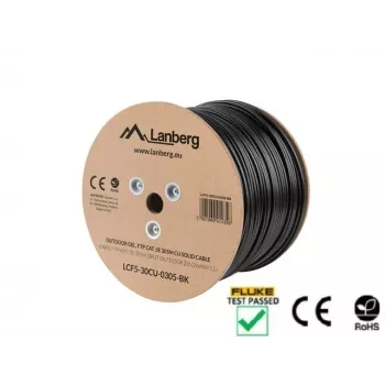 Cabo de rede Lanberg LCF5-30CU-0305-BK RJ45 Cat5e 305 m preto