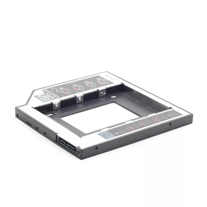 Gembird MF-95-01 Moldura de montagem fina para unidade de 2,5 polegadas em baia de 5,25 polegadas
